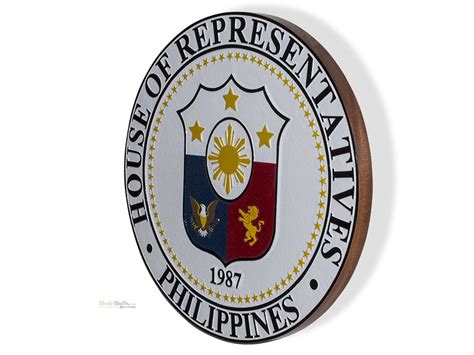 House of Representatives of the Philippines Seal Plaque Tail Shields & Flashes, Plaques & Seals ...