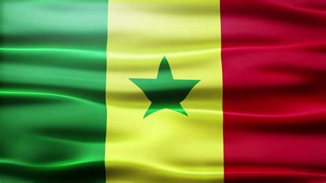 lazo de bandera de senegal 1792528 Vídeo de stock en Vecteezy