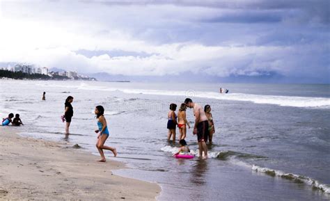 People at Mexican Beach in the Pacific Ocean Editorial Stock Photo ...