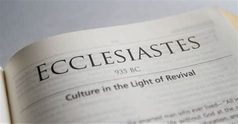 Yes, There Is a Hopeful Message in the Book of Ecclesiastes - Topical Studies