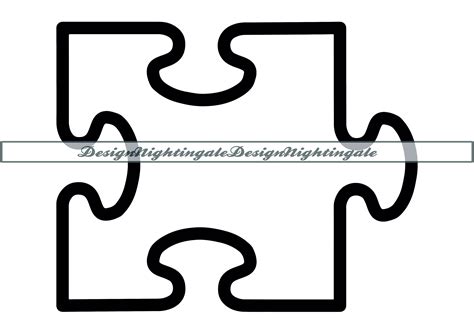 Puzzle Piece Outline SVG, Puzzle SVG, Jigsaw Puzzle SVG, Clipart ...