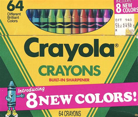 In 1990, for the first time since 1972, Crayola introduced eight new colors and for the first ...