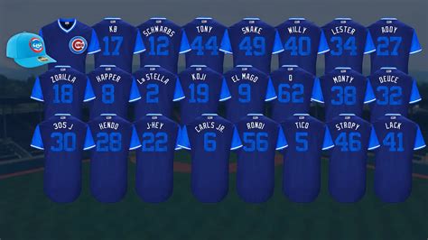 Cubs Reveal Players Weekend Jerseys, Nicknames