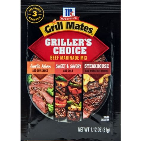 McCormick® Grill Mates® Griller's Choice Beef Marinade Mix, 1.12 oz - Fry’s Food Stores