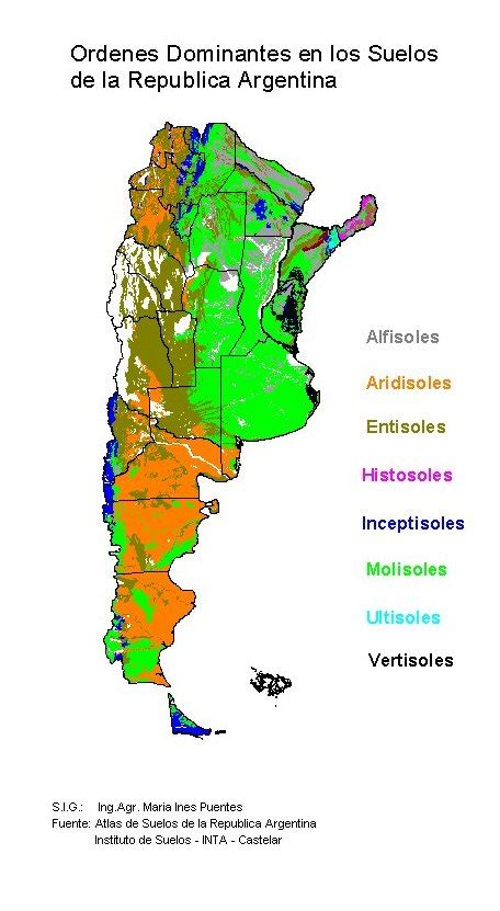 Soils map of Argentina | Gifex