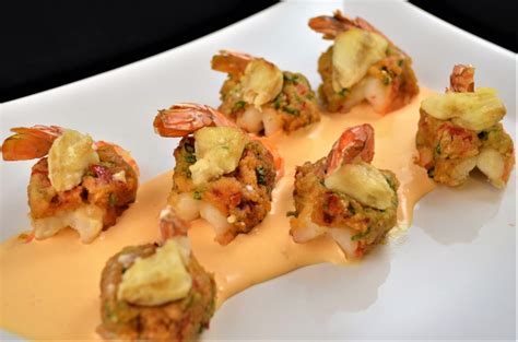 Crab Stuffed Shrimp with Roasted Tomato Cream Sauce - Newport International