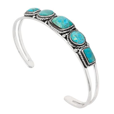 Turquoise Bracelet | Sterling Silver Turquoise Bracelet | Silver ...