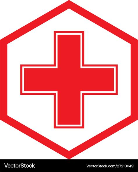 Cross plus medical logo icon design Royalty Free Vector