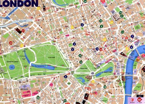 City Map of London | Street map of london, London map, Map of london city