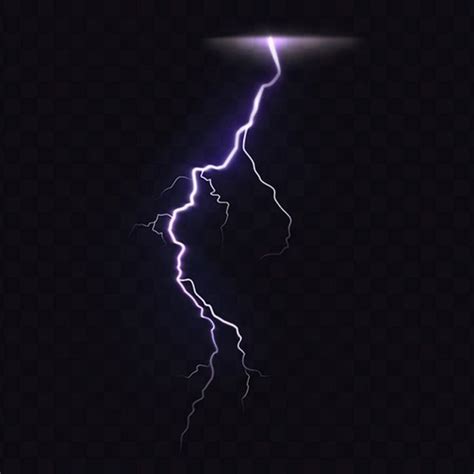 Lightning 3d Vector, 3d Vector Realistic Illustration Of Lightning ...