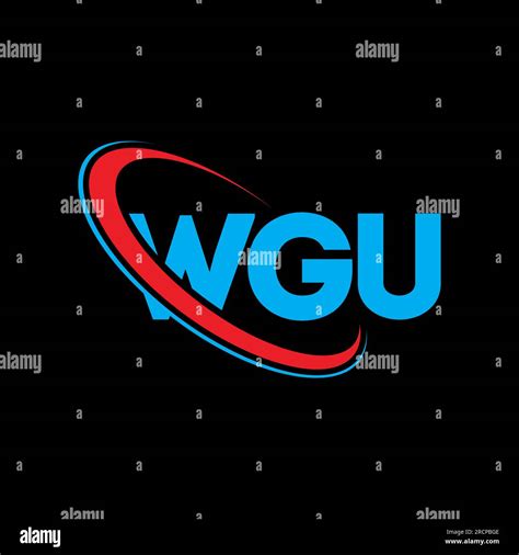 WGU logo. WGU letter. WGU letter logo design. Initials WGU logo linked with circle and uppercase ...