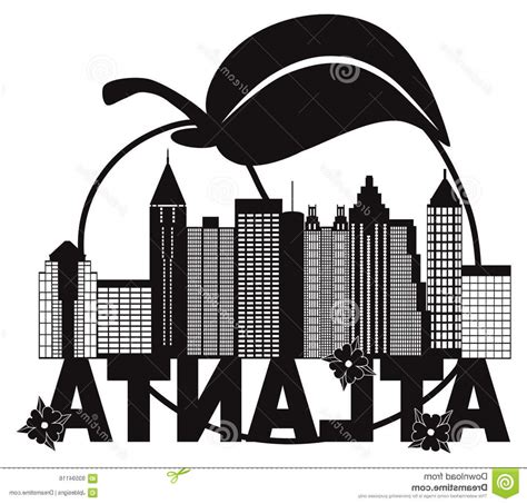 Atlanta Skyline Vector at Vectorified.com | Collection of Atlanta ...