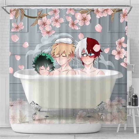 Order Quirked Up Clean With My Hero Academia Shower Curtain from Brightroomy now!