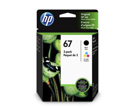 HP 67 Black and Tri-Color Original Ink Cartridges (3YP29AN) | Walmart Canada