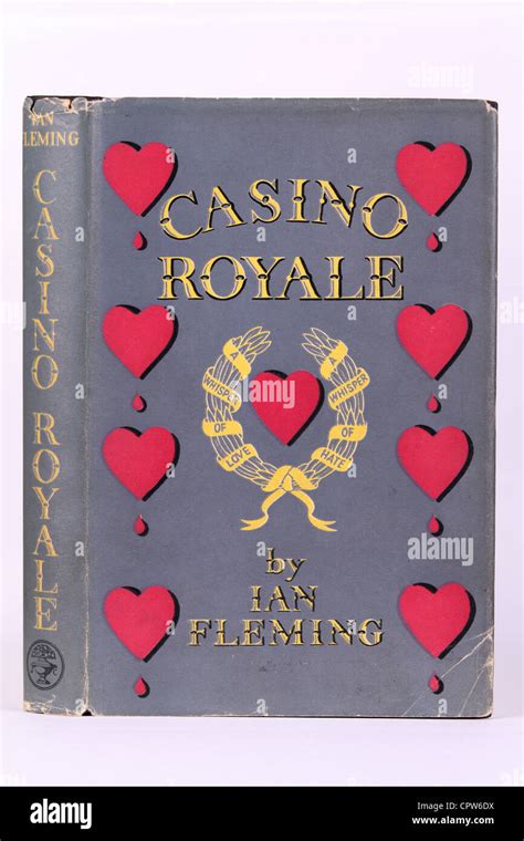 Ian Fleming Casino Royale Book Cover UK 1st Edition James Bond 007 Stock Photo - Alamy