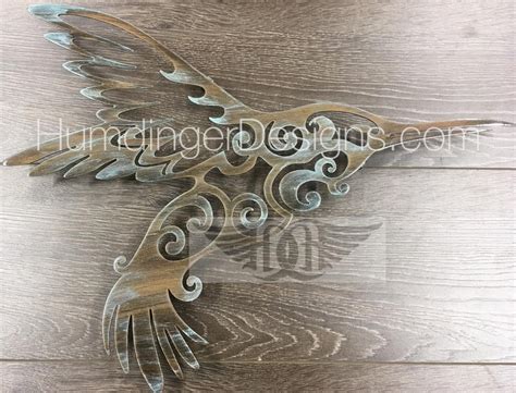 Hummingbird Metal Wall Art Metal Wall Decor Brass - Etsy