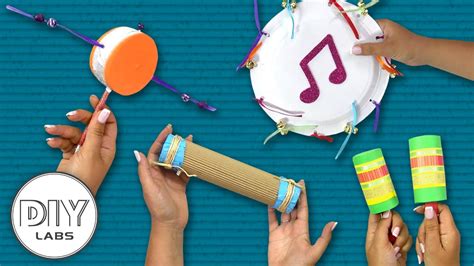 4 MUSICAL INSTRUMENTS Crafts you can do anytime | Fast-n-Easy | DIY Labs - YouTube