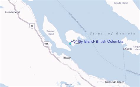 Hornby Island, British Columbia Tide Station Location Guide