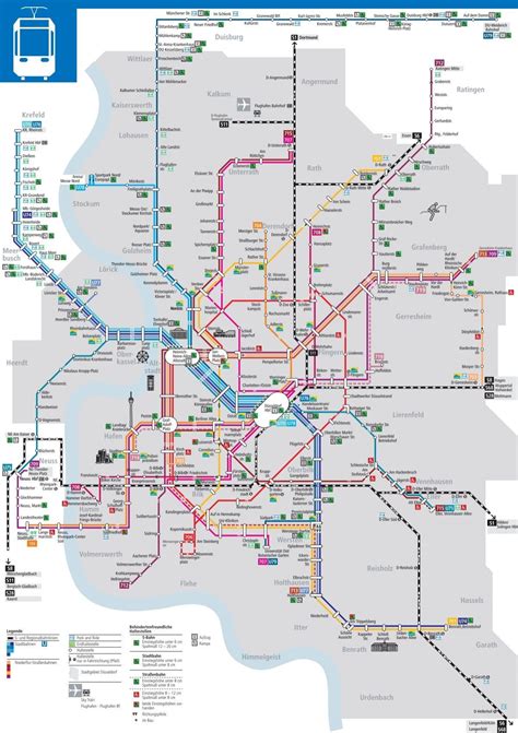 Linienplan Linienplan - Rheinbahn