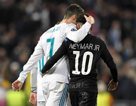 Cristiano Ronaldo: Real Madrid legend hugs Neymar during PSG clash amid transfer talk | Football ...