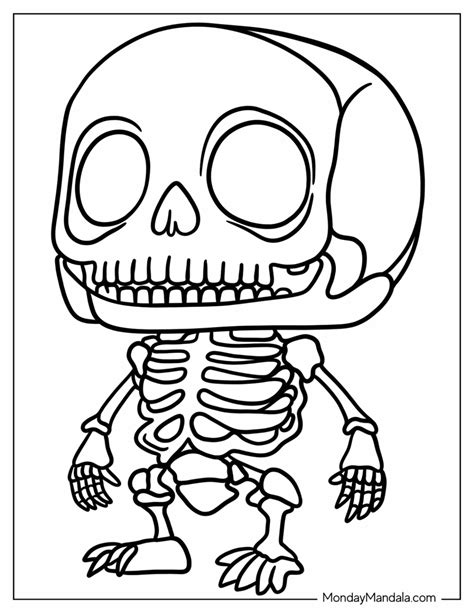 20 Skeleton Coloring Pages (Free PDF Printables)