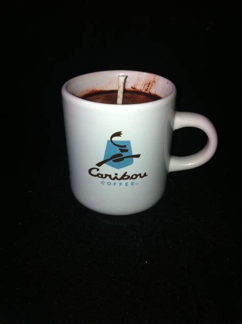 Caribou coffee mug with a coffee scented candle, only $5 Coffee Scented ...