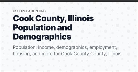 Cook County, Illinois Population | Income, Demographics, Employment ...