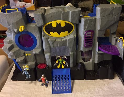 Imaginext batman batcave HQ base playset & figures fisher price toy ...