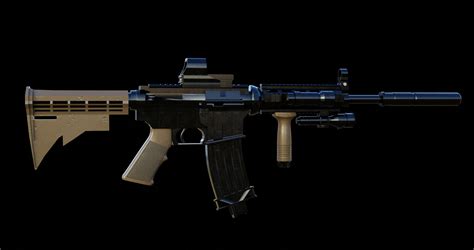 ArtStation - weapon M4A1