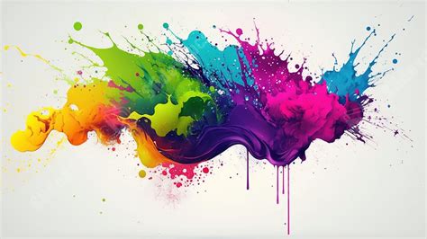 Colorful Splash Ink Creative Powerpoint Background For Free Download ...