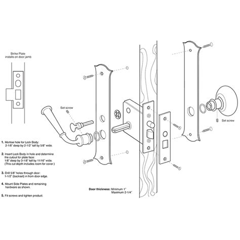 Deltana [SDL688U5] Solid Brass Storm Door Mortise Latch Set - Classic ...