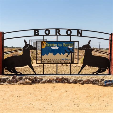 Welcome to Boron Sign in Boron, CA (2 Photos)