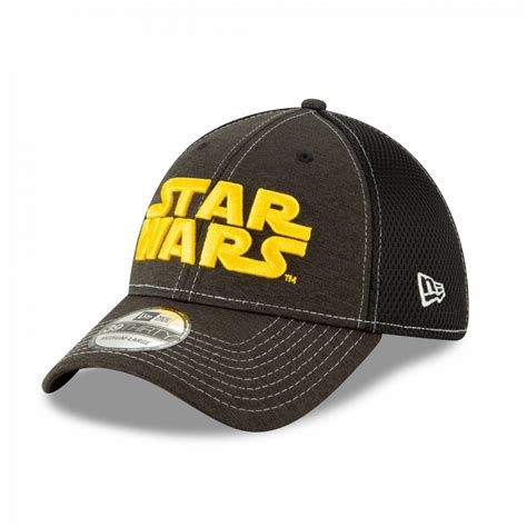 Star Wars Title Text Heathered New Era 39Thirty Fitted Hat