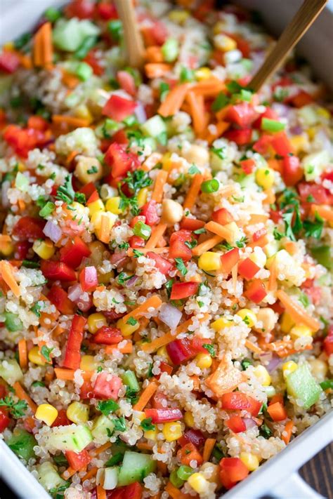 Rainbow Quinoa Salad - Vegan + Gluten-Free - Peas and Cerayons