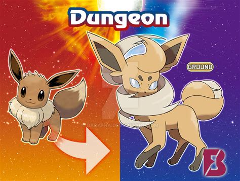 eevee Ground evolution - Dungeon by badafra on DeviantArt