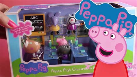 PEPPA PIG's Classroom Playset Unboxing (Toy Review) - YouTube