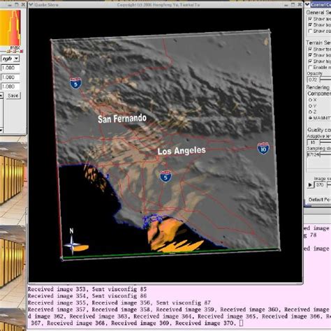 Snapshot One of QuakeShow during an earthquake simulation. | Download Scientific Diagram