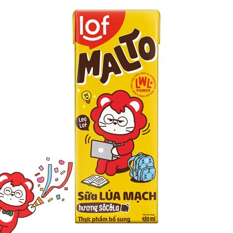 LOF MALTO_Sữa Lúa Mạch SôCôLa Thùng 48 Hộpx180ml | Shopee Việt Nam