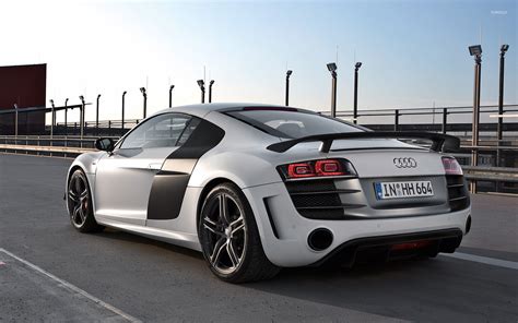 Silver Audi R8 on the street wallpaper - Car wallpapers - #53439