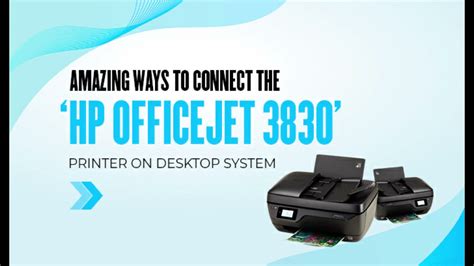 Quick Setup HP Officejet 3830 | HP Printer Wireless Setup Video - YouTube