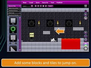 Platformer Game Design with Sploder - Library Program | PPT