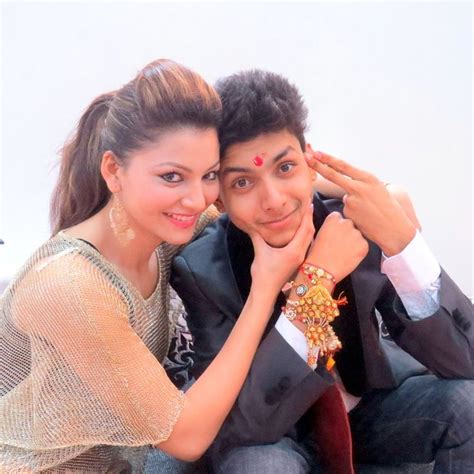 Urvashi Rautela With her Brother | Veethi