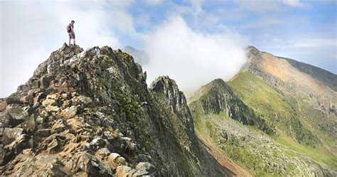 Mount Snowdon Walk via Crib Goch Ridge Route, Snowdonia. The tallest mountain in Wales. | The ...