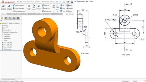 SolidWorks Tutorial for beginners Exercise 61 - YouTube