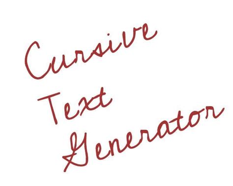 Cursive Text Generator - Stylish Letters - Medium