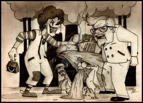 Day 13: Ronald McDonald vs. Colonel Sanders by 7Hz on DeviantArt