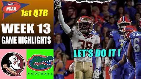 Florida State vs Florida FULL GAME 1st QTR Week 13 | NCAAF Highlights 2023 - YouTube