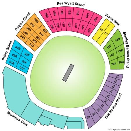 Edgbaston Priory Club Tickets and Edgbaston Priory Club Seating Charts - 2017 Edgbaston Priory ...