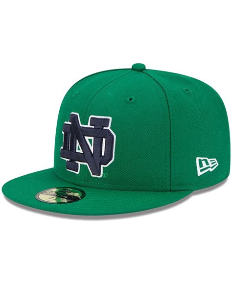 New Era Men's Kelly Green Notre Dame Fighting Irish Ncaa Basic 59fifty ...