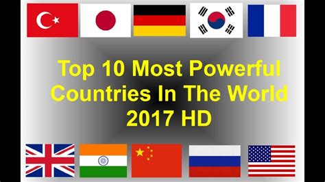 Top 10 Most Powerful Countries In The World 2017 HD - YouTube